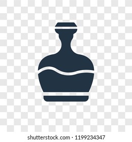 Fountain jar vector icon isolated on transparent background, Fountain jar transparency logo concept