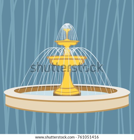 Fountain with jets of water