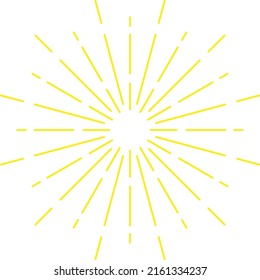 Fountain lights, vector with white background.