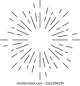 Fountain lights, vector with white background.
