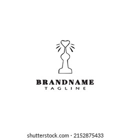 Fontäne-Logo-Cartoon-Symbol - moderne Vektorgrafik