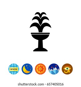 Fountain on Standing Basin Icon