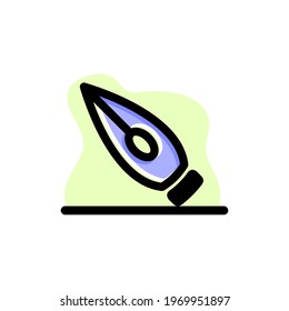 Fountain Pen Conceptual Icon Vector Illustration Design eps10