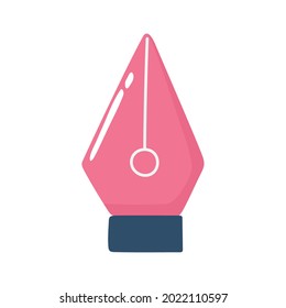 fountain pen designer nib icon isolated