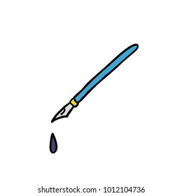 fountain pen doodle icon
