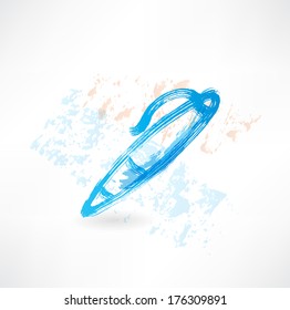 fountain pen grunge icon