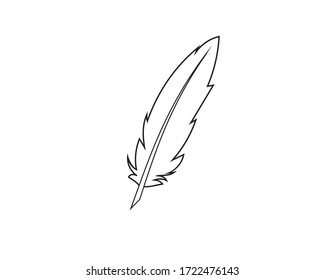 Fountain pen icon. Business, training, finance. Law office.