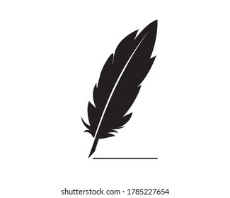 Fountain pen icon. Business, training, finance. Law office.
