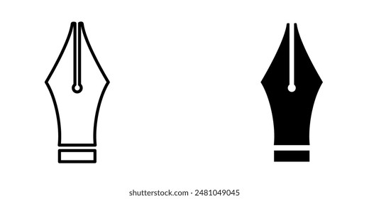 Plantilla de diseño de icono de pluma
