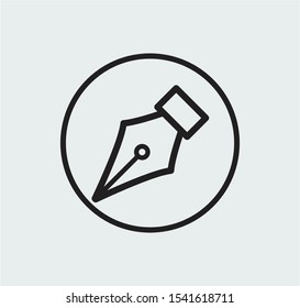 Fountain pen icon design vector illustration
