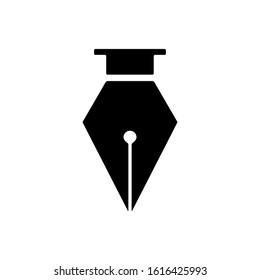 fountain pen icon design vector template