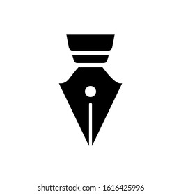 fountain pen icon design vector template
