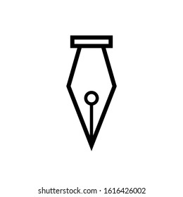fountain pen icon design vector template