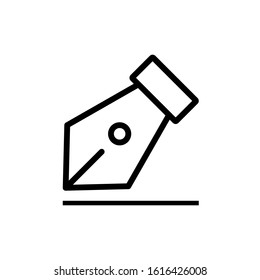 fountain pen icon design vector template