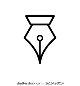 fountain pen icon design vector template