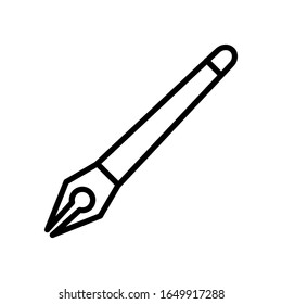 fountain pen icon design vector template
