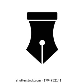 Fountain pen icon. Education symbol. Design template vector