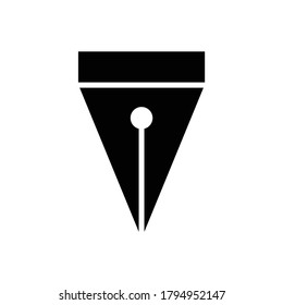 Fountain pen icon. Education symbol. Design template vector