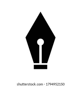 Fountain pen icon. Education symbol. Design template vector