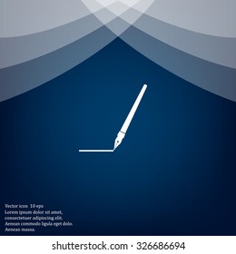 Fountain pen icon, flat design