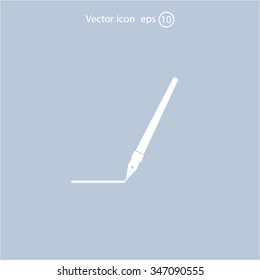 Fountain pen icon, flat design
