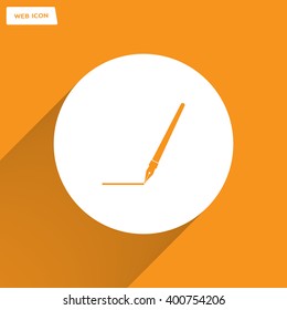 Fountain pen icon, flat design