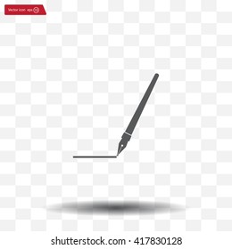 Fountain pen icon, flat design