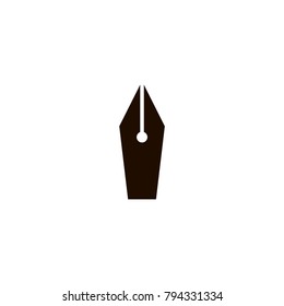 Fountain pen icon. flat design