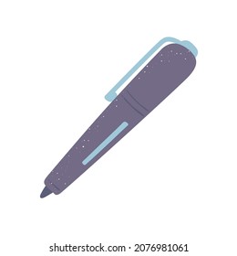 fountain pen icon flat vector