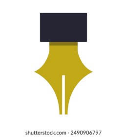 Fountain pen icon illustrated on background