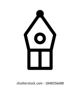 Fountain Pen icon or logo isolated sign symbol vector illustration - high quality black style vector icons
