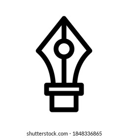 Fountain Pen icon or logo isolated sign symbol vector illustration - high quality black style vector icons
