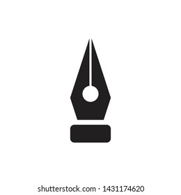 Fountain pen icon, modern minimal flat design style. eps 10