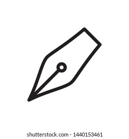 Fountain Pen Icon Template Vector Illustration - Vector