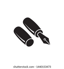Fountain Pen Icon Template Vector Illustration - Vector