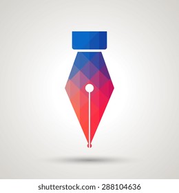 Fountain pen icon - Vector