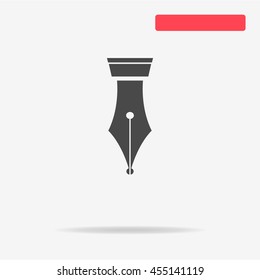 Fountain pen icon. Vector concept illustration for design.