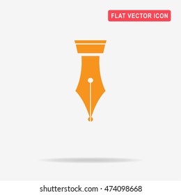 Fountain pen icon. Vector concept illustration for design.