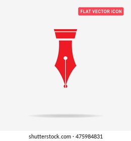 Fountain pen icon. Vector concept illustration for design.