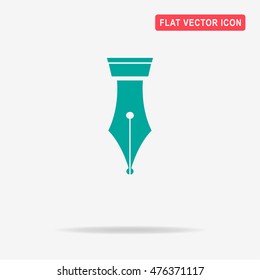 Fountain pen icon. Vector concept illustration for design.