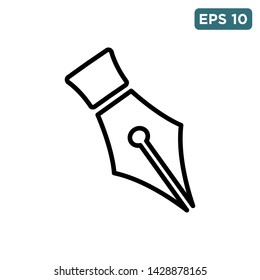 fountain pen icon vector design template