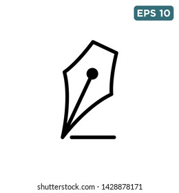 fountain pen icon vector design template