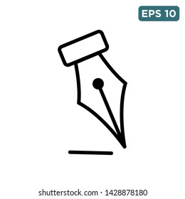 fountain pen icon vector design template