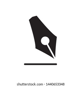fountain pen icon vector design simple template