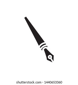 fountain pen icon vector design simple template