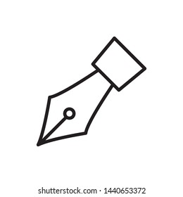 fountain pen icon vector design simple template