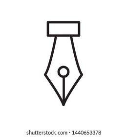 fountain pen icon vector design simple template