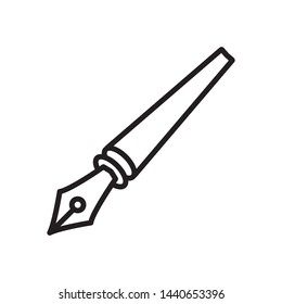 fountain pen icon vector design simple template