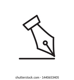fountain pen icon vector design simple template
