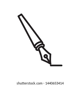 fountain pen icon vector design simple template